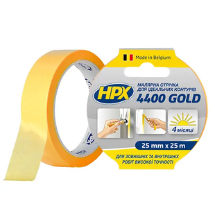 Лента малярная HPX 4400 100С оранжевая FP2525 фото